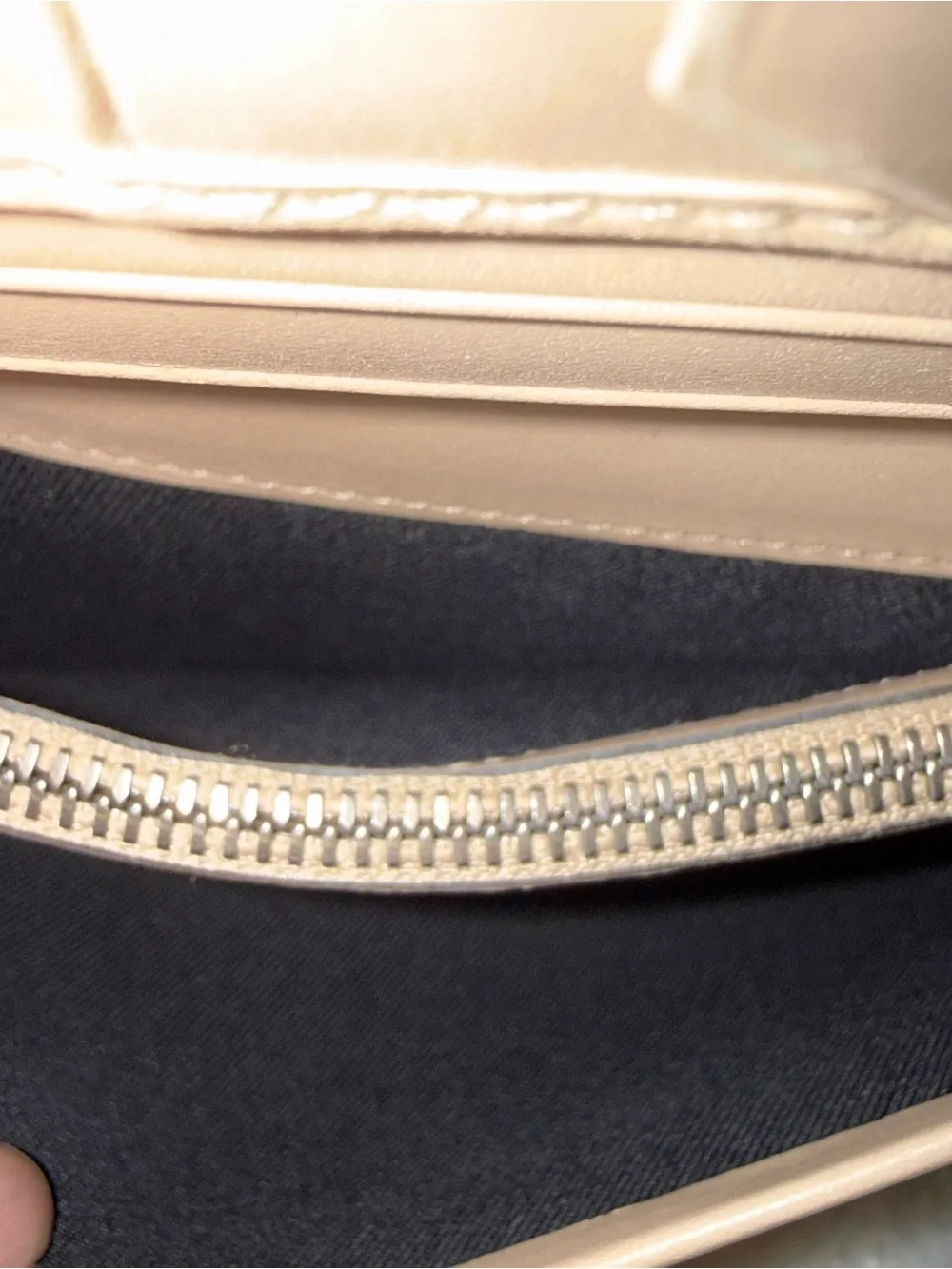 Bulgari Taupe Grained Leather Long Wallet for Men